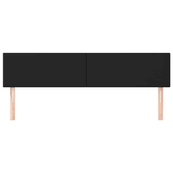 Maison Exclusive - Hovedgærder Sort 180x5x78/88 cm Simililæder