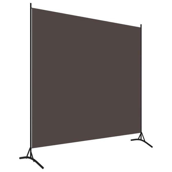 Paravent - MAISON EXCLUSIVE - 175 x 180 cm - 100% polyesteri - Rautarakenne - Ruskea brun