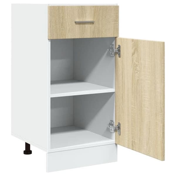 Maison Exclusive - Underskabs kommode "Lyon" Sonoma Eg 40 x 46 x 81,5 cm Ingeniørtræ
