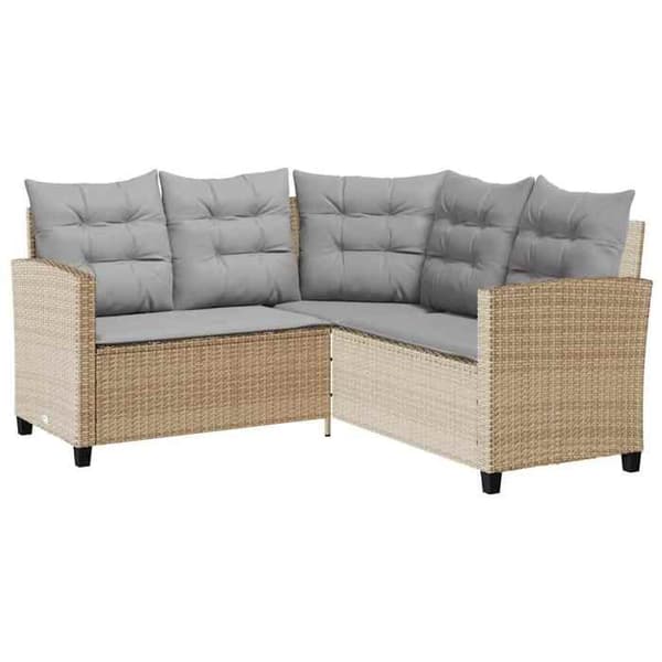 Maison Exclusive - Have sofa med bord og puder i L-form beige