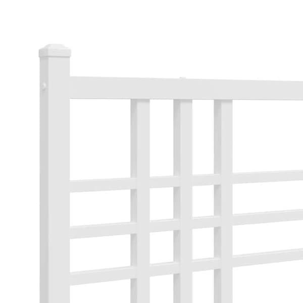 Maison Exclusive - Erstatnings hovedgærde metal hvid 200 cm