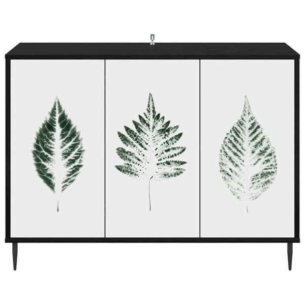 Maison Exclusive - Buffet HANAU Sort eg 102 x 33 x 76 cm Ingeniørtræ