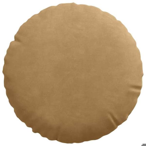 Sittkuddar - EXKLUSIVT HEM - Ø30 x 13 cm (2-pack) - Sammet - Rund - Brun brun