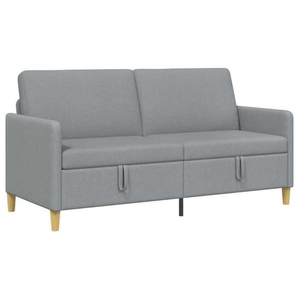 Maison Exclusive - Sohva säilytystilalla Harmaa vaalea 172 x 78 x 87 cm Polyesteri