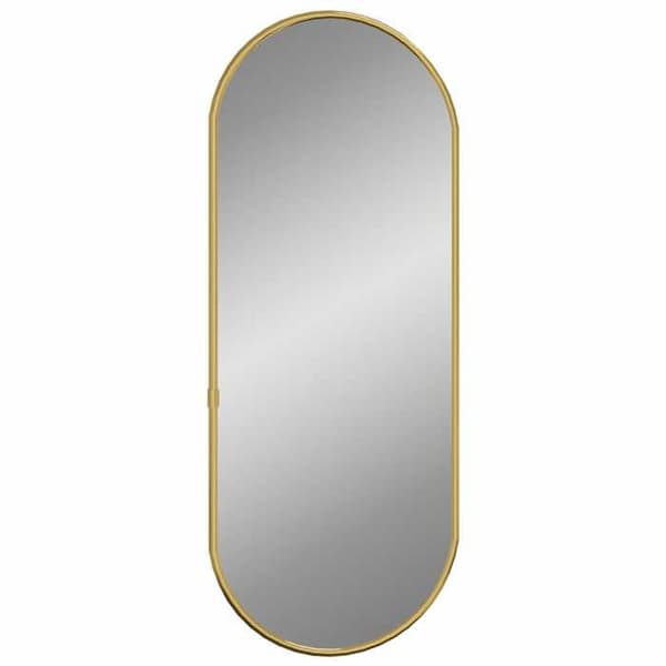 Maison Exclusive - Guldväggspegel 60x25 cm Oval gyllene