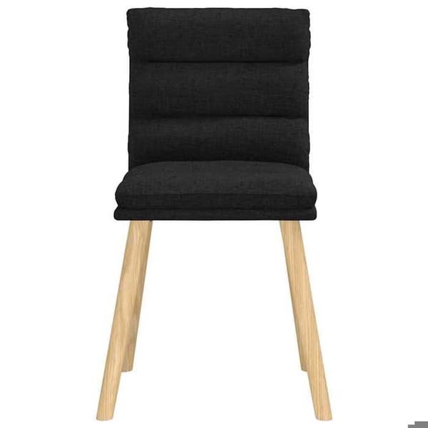 Maison Exclusive - Matstolar set om 6 svart tyg