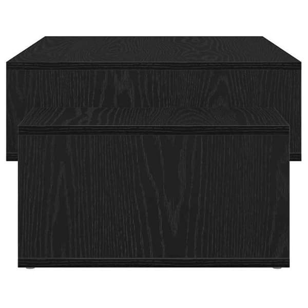 Maison Exclusive - Sofabord i sort egetræ 105 x 55 x 32 cm ingeniørtræ svart ek