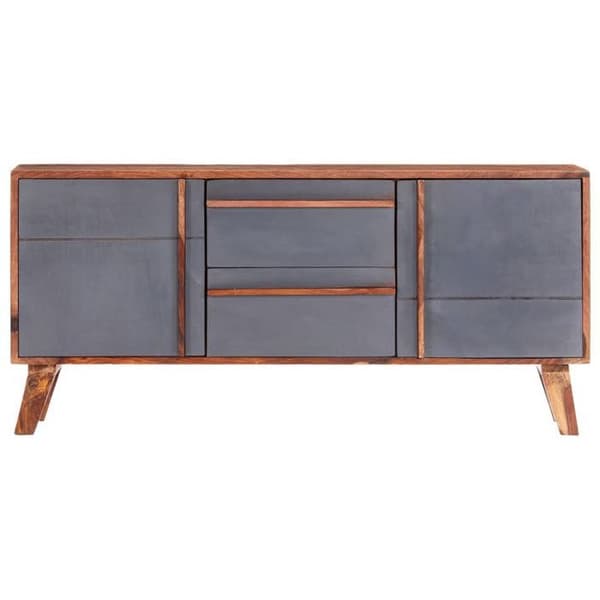 Maison Exclusive - Harmaa buffet 120x30x55 cm massiivipuuta Grå