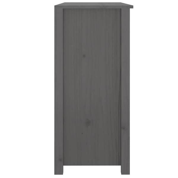 Maison Exclusive - Harmaa buffet 100x35x74 cm massiivipuusta, mänty Grå