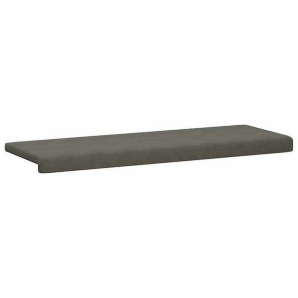 Maison Exclusive - Bänk kuddar i grått ribbat sammet Djup 35 cm