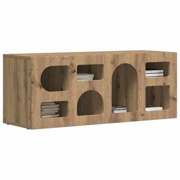 Maison Exclusive - TV-møbel ELST 100 x 35 x 40 cm Håndlavet eg