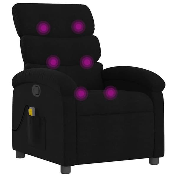 Maison Exclusive - Musta kangasmassaažituoli