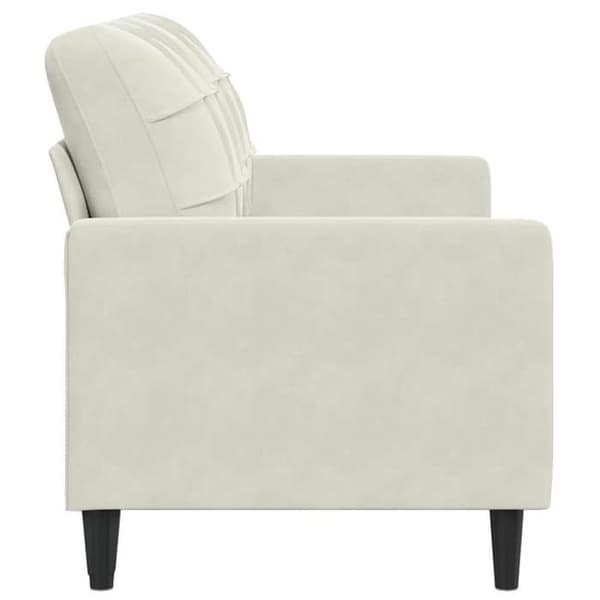 Maison Exclusive - 2-paikkainen sohva, kerma 140 cm sametti