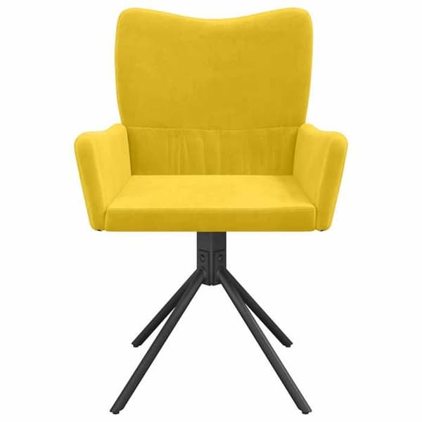Maison Exclusive - Snurrande matstolar set om 2 Gul Sammet