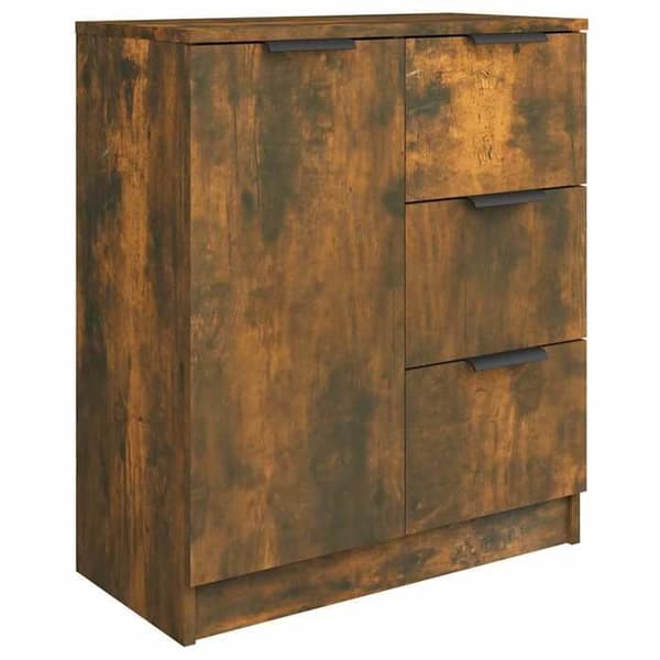 Maison Exclusive - Buffet Røget Eg 60x30x70 cm Ingeniørtræ