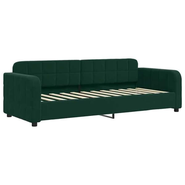 Maison Exclusive - Dagbädd med mörkgrön madrass 80x200 cm sammet