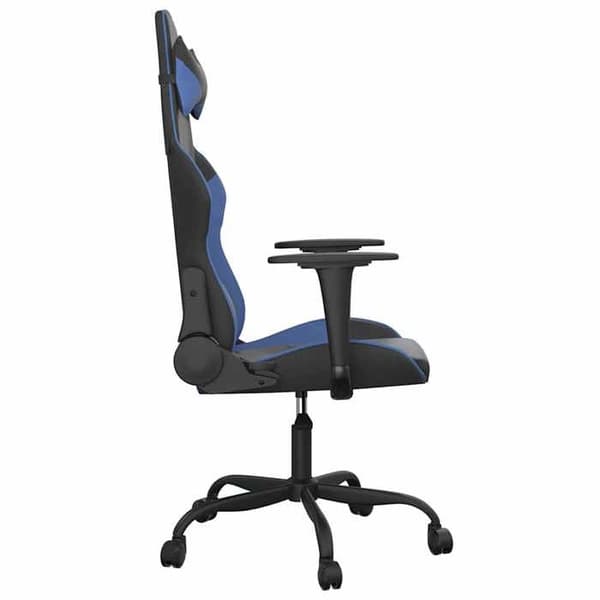 Maison Exclusive - Svart och blå spelstol i konstläder