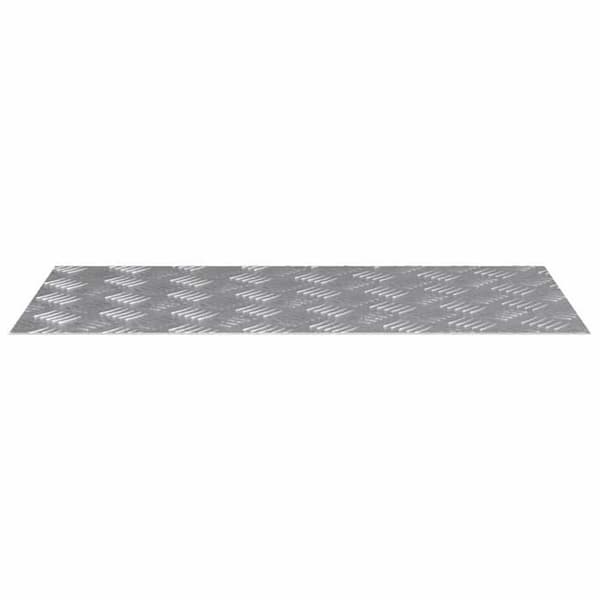 Maison Exclusive - Nez de marche 2 pc 80 x 40 cm Silver Aluminium Rektangulär