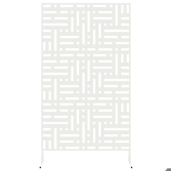 Maison Exclusive - Integritetsskärm 100 x 50 x 180 cm Vit Stål Vit
