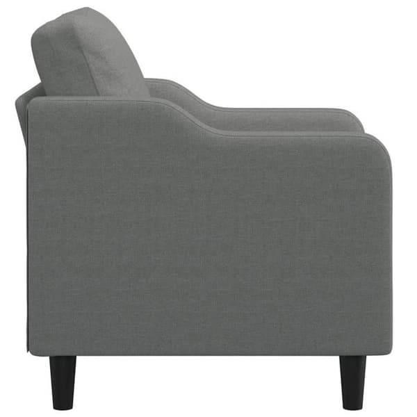 Maison Exclusive - Tummanharmaa nojatuoli 60 cm Kangas