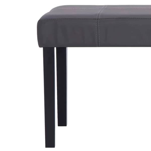 Maison Exclusive - 281309 Bænk 106 cm Grå Kunstlæder grå