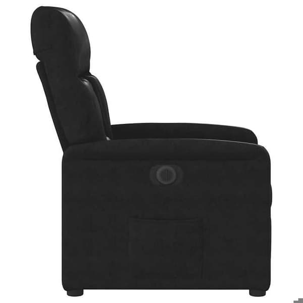 Maison Exclusive - Elektrisk lænestol i sort mikrofiber