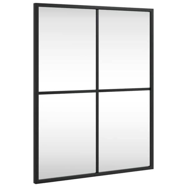 Maison Exclusive - Sort vægspejl 40x50 cm rektangulær jern Svart