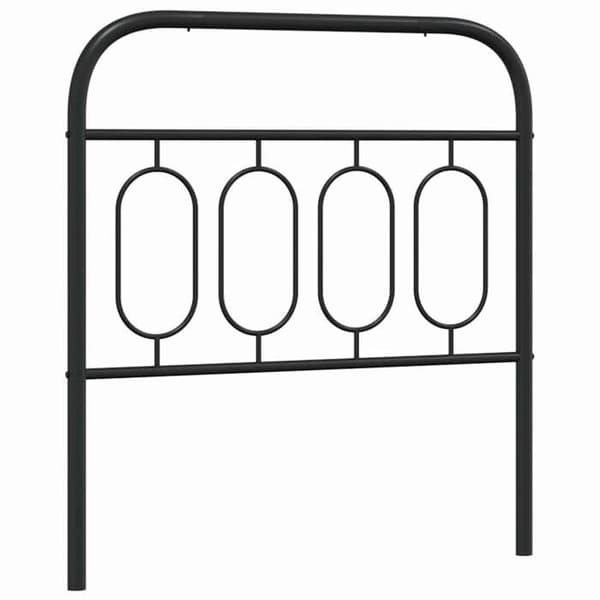 Maison Exclusive - Erstatnings hovedgærde i sort metal 90 cm