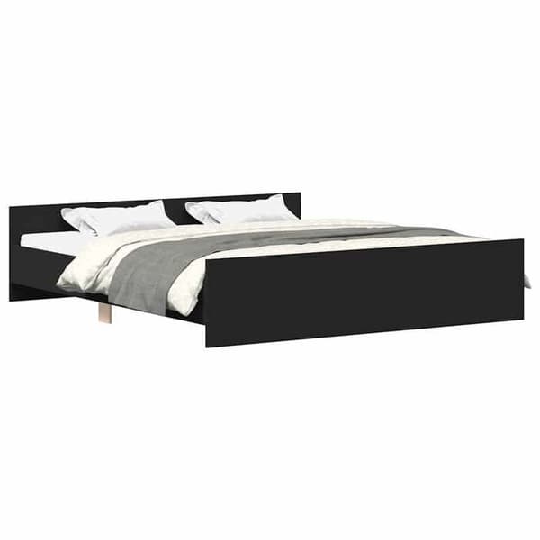 Maison Exclusive - Sengestel uden madras sort 160x200 cm Svart