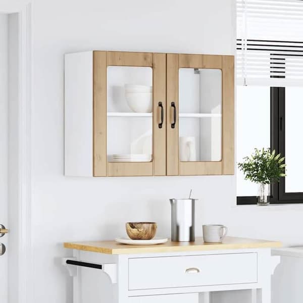 Maison Exclusive - Köksskåp med glasdörr Lucca