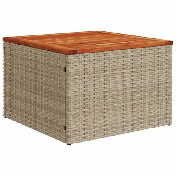 Maison Exclusive - 8 osan beige polyrottinkinen puutarhakalustesetti