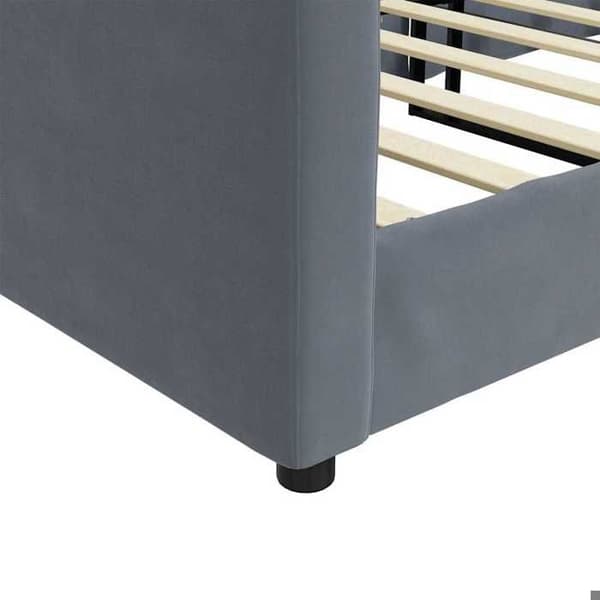 Maison Exclusive - Mörkgrå vilobädd 90x190 cm sammet
