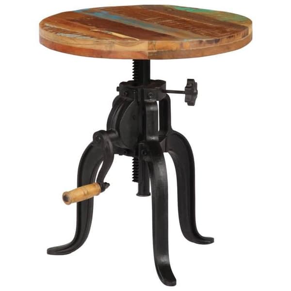 Maison Exclusive - Sidebord 45x (45-62) cm Genbrugstræ og støbejern