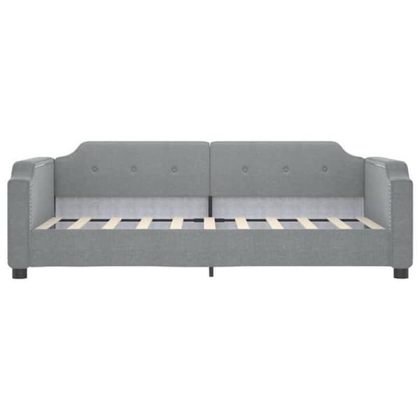 Maison Exclusive - Vaaleanharmaa 90x200 cm kangas ilman patjaa