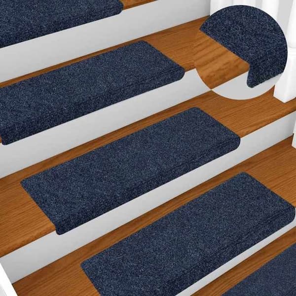 Maison Exclusive - Selvklæbende trappetæpper 10 stk. 65 x 21 x 4 cm Antracit Rektangulær kant antracit