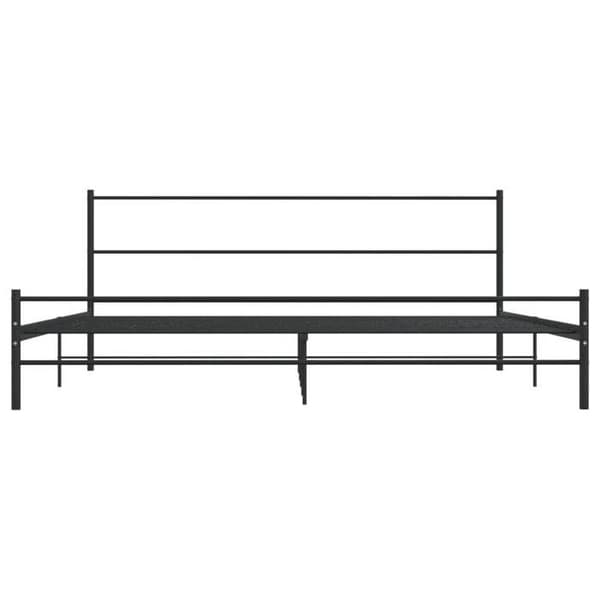 Sengestel - Eksklusivt hjem - Sort metal - 180x200 cm - Solid konstruktion Svart