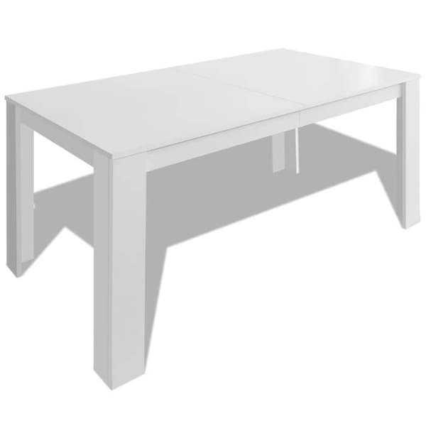 Maison Exclusive - Matbord 140x80x75 cm vit Vit