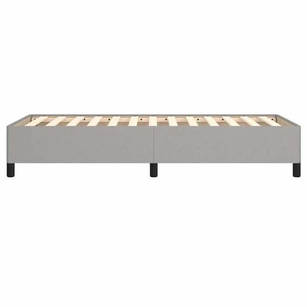 Maison Exclusive - Sänkykehys ilman patjaa vaaleanharmaa 80x200 cm kangas ljusgrått