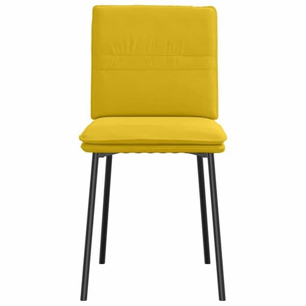 Maison Exclusive - Matstolar set om 2 Gul Sammet