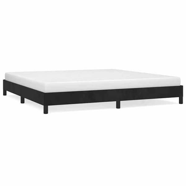 Maison Exclusive - Sengestel uden madras sort 200x200 cm velour