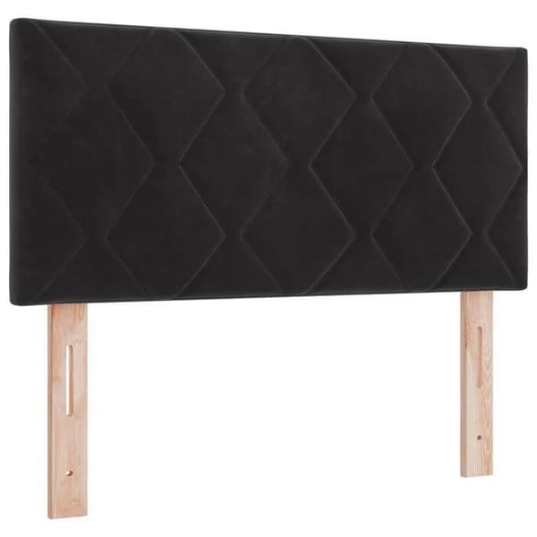 Maison Exclusive - Boxspring-sänky mustalla patjalla 100 x 200 cm Sametti