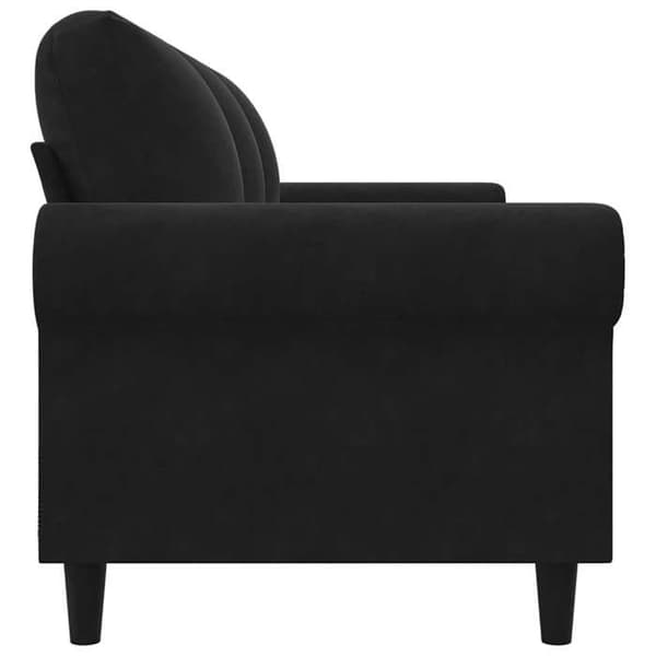 Maison Exclusive - 3-paikkainen sohva musta 180 cm sametti