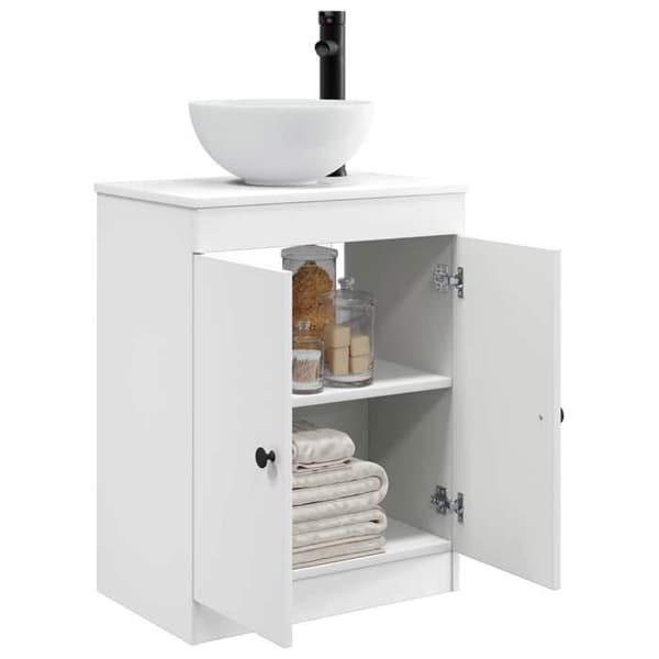 Maison Exclusive - Badrumsmöbel med vit handfat 54 x 35 x 83 cm