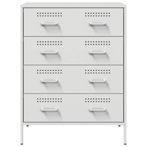 Maison Exclusive - Valkoinen buffet 68x39x89 cm teräs Vit
