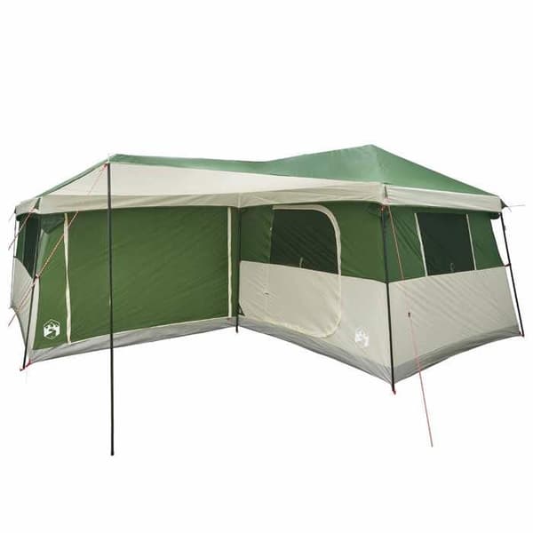 Familjetält - EXKLUSIVT HUS - 14 platser - Polyester 185T PU - 3 sovrum - Markis
