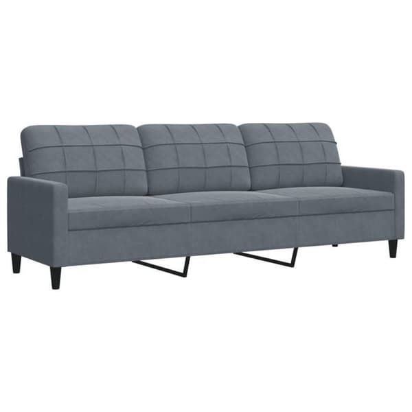 Maison Exclusive - 3-personers sofa i mørkegrå 210 cm velour