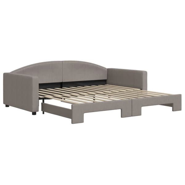 Maison Exclusive - Päivävuode, jossa on taupe väri 100x200 cm kangas Mol