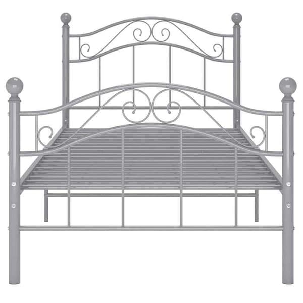 Maison Exclusive - Sengebund uden madras grå metal 90x200 cm metallgrå