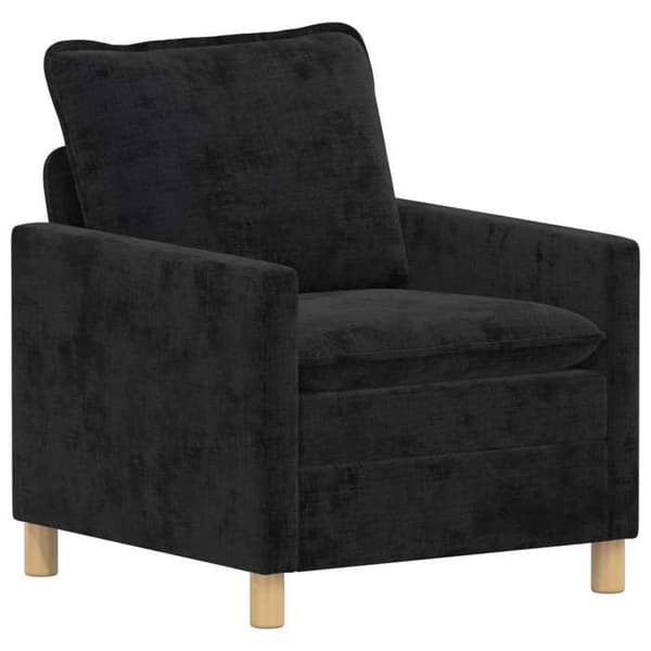 Maison Exclusive - Musta Sohva 76 x 81 x 87,5 cm Polyesteri