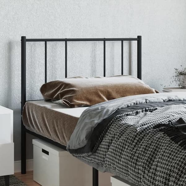 Maison Exclusive - Erstatnings hovedgærde i sort metal 80 cm